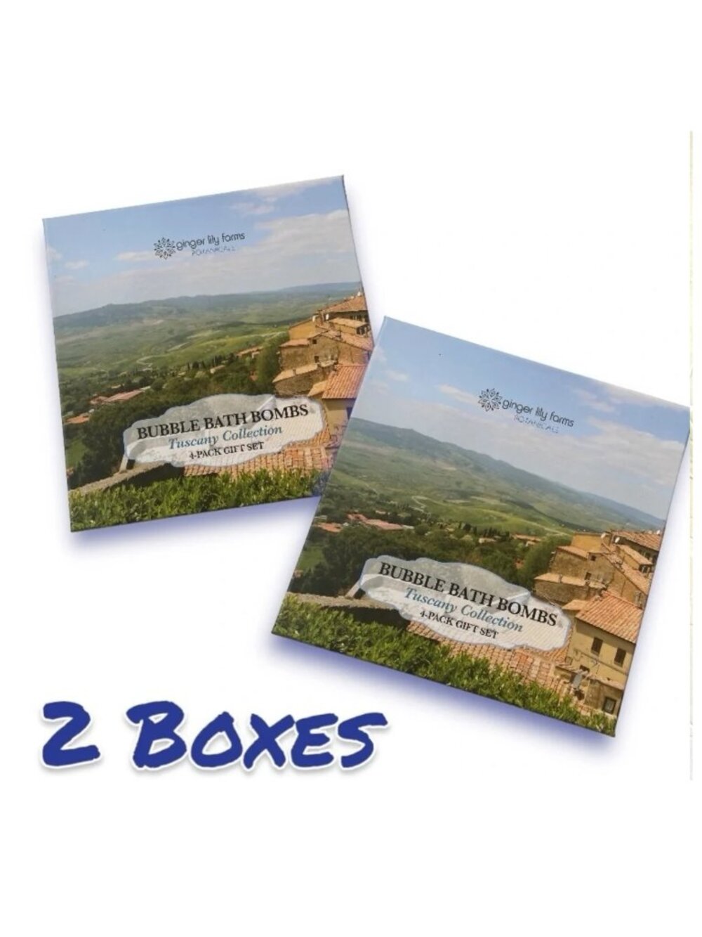 Bath Bomb Gift Set Ginger Lily Farms Botanicals - 2 BOXES 8 Total Bombs
